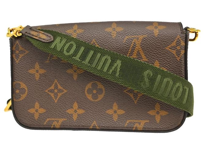 Louis Vuitton Felicie Strap & Go Monogram Canvas Large Marron - vue 2