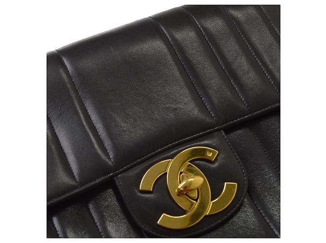 Chanel Vintage Mademoiselle Flap Lambskin Nero - vista 6