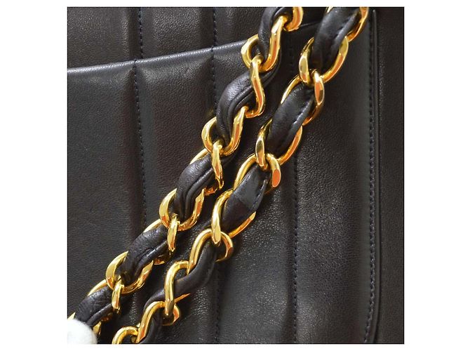 Chanel Vintage Mademoiselle Flap Lambskin Nero - vista 7