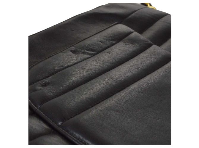 Chanel Vintage Mademoiselle Flap Lambskin Nero - vista 5