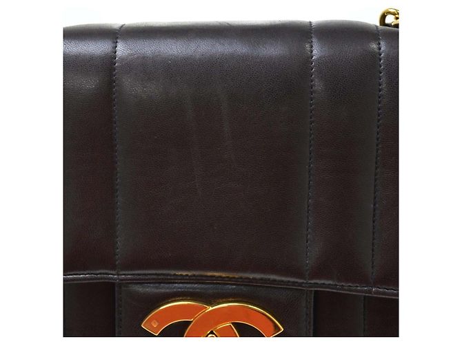 Chanel Vintage Mademoiselle Flap Lambskin Nero - vista 6