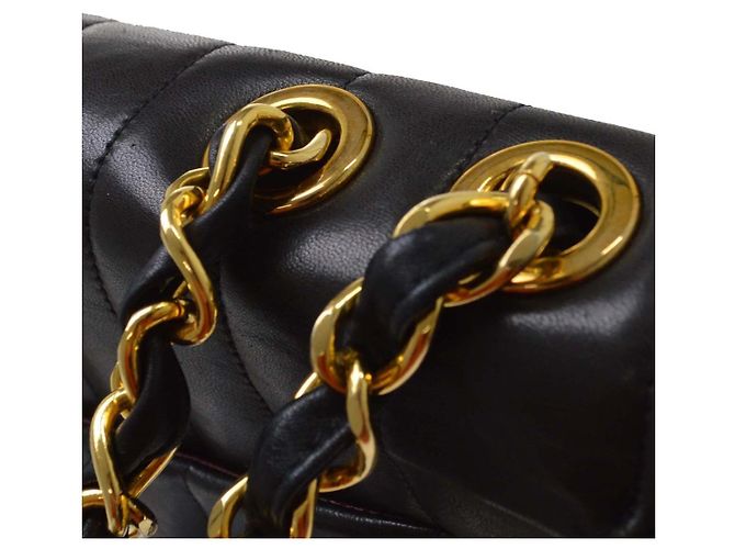 Chanel Vintage Mademoiselle Flap Lambskin Nero - vista 7