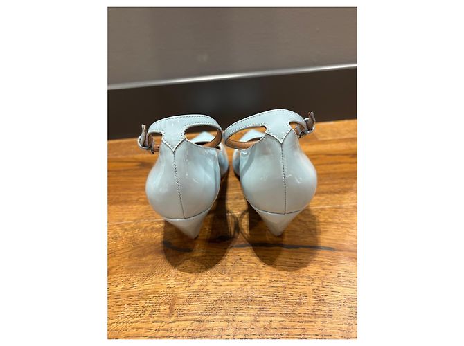 Alaïa Mary Jane Pumps Lackleder Hellblau - Ansicht 6