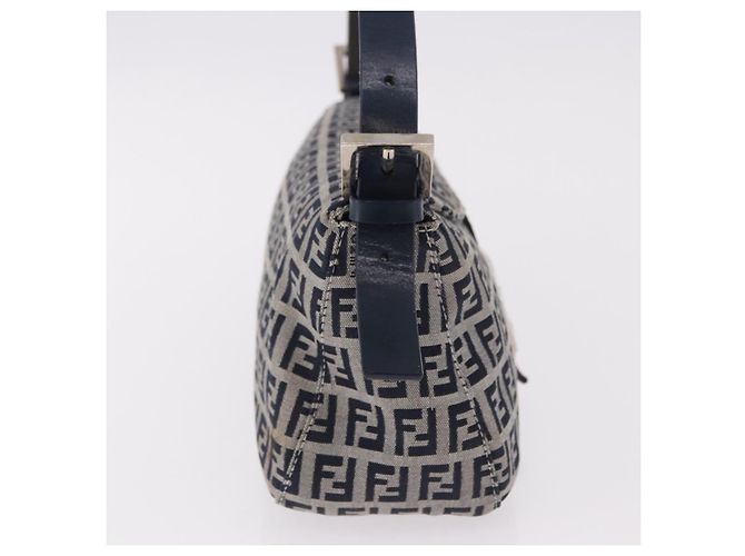 Fendi Baguette Zucchino Canvas Mini Blu navy - vista 6