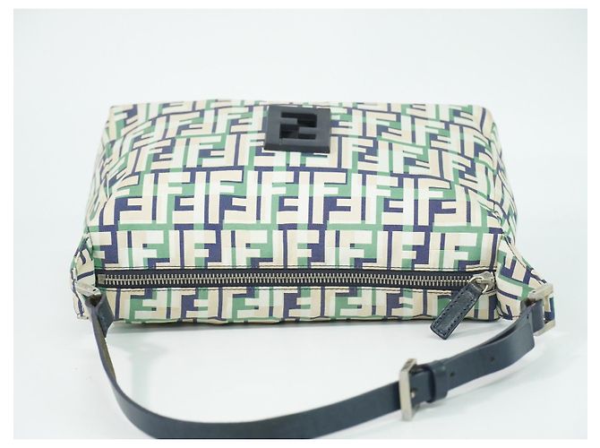 Borsa Fendi Mamma Baguette Zucca Jacquard Velvet Medium Multicolore - vista 5