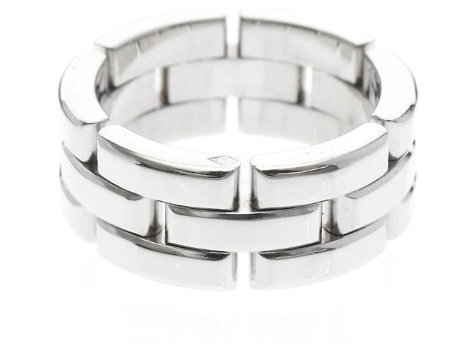 Cartier Maillon Panthere 3 Row 18K White Gold Argenté - vue 3