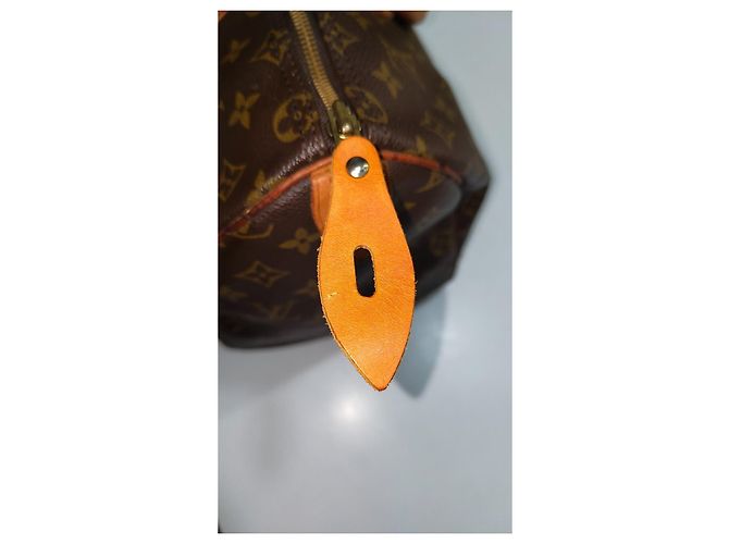 Louis Vuitton Speedy 35 Monogram Marron Monogramme - vue 10