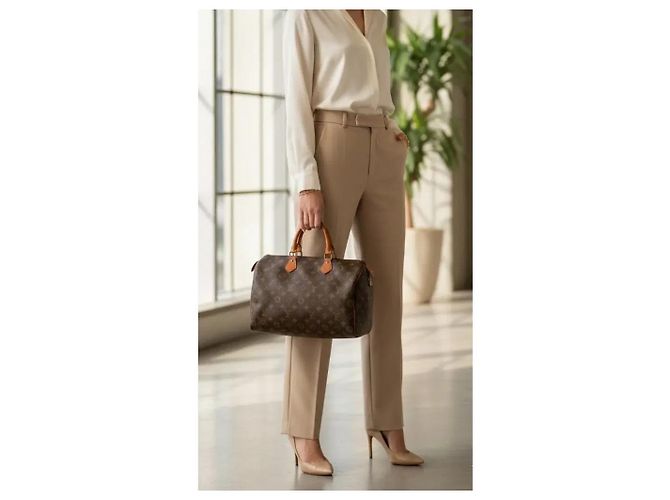 Louis Vuitton Speedy 35 Monogram Marron Monogramme - vue 2