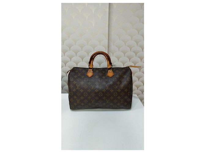 Louis Vuitton Speedy 35 Monogram Marron Monogramme - vue 3