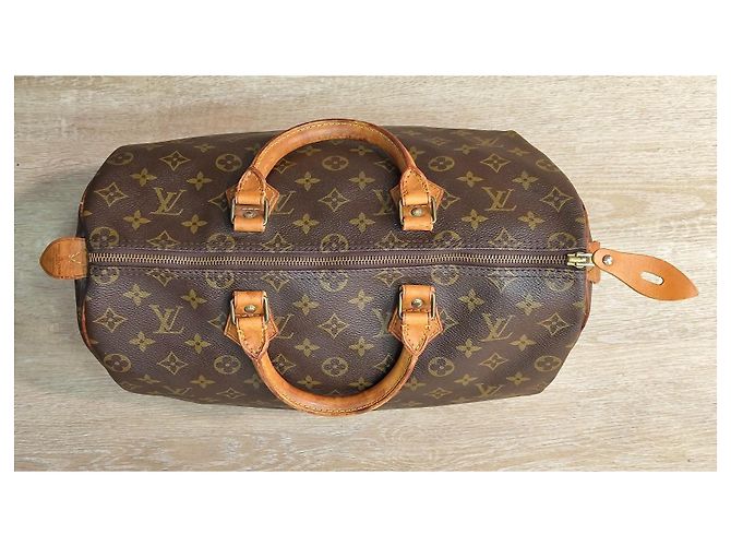 Louis Vuitton Speedy 35 Monogram Marron Monogramme - vue 4