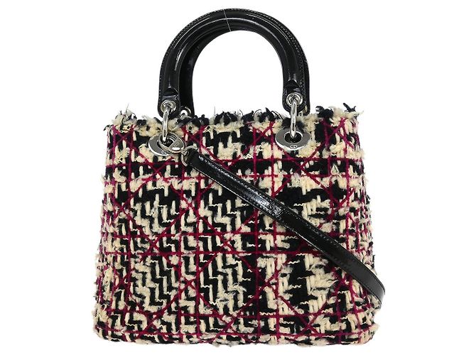 Christian Dior Lady Dior Chain Cannage Tweed - view 2