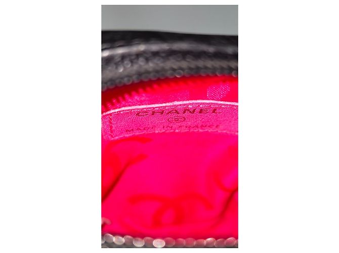Chanel Mini Pochette in Pelle Matelassé Nera Nero - vista 11