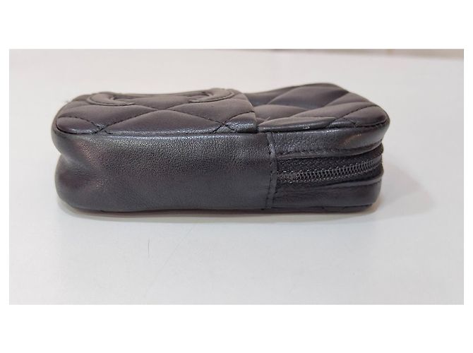 Chanel Mini Pochette in Pelle Matelassé Nera Nero - vista 8