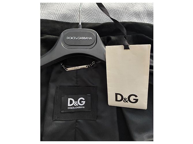 Trench Coat de Ante Negro Dolce & Gabbana - vista 12