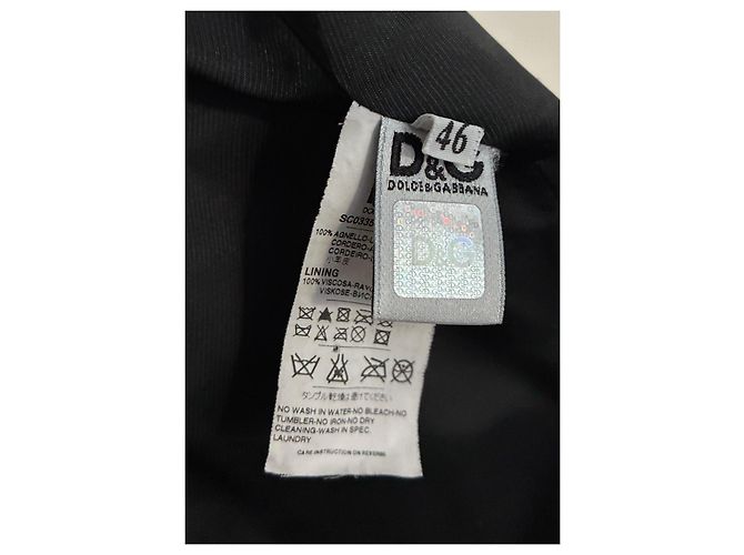 Trench Coat de Ante Negro Dolce & Gabbana - vista 13