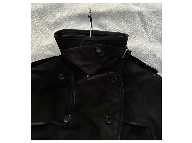 Trench Coat de Ante Negro Dolce & Gabbana - vista 8