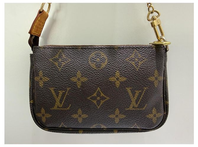Louis Vuitton Mini Pochette Accessoires Monogram Braun Monogramm - Ansicht 2