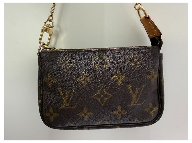 Louis Vuitton Mini Pochette Accessoires Monogram Braun Monogramm - Ansicht 3