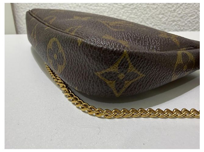 Louis Vuitton Mini Pochette Accessoires Monogram Braun Monogramm - Ansicht 5