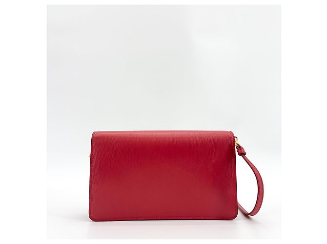 Prada Flap Vitello Move Small Roja - vista 2