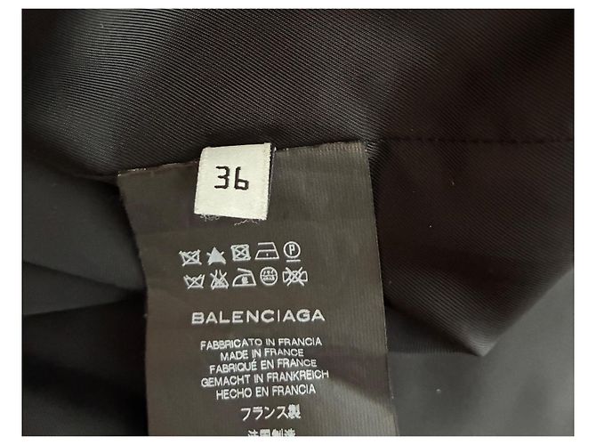 Balenciaga Abrigo de lana texturizada rojo y negro Roja - vista 10