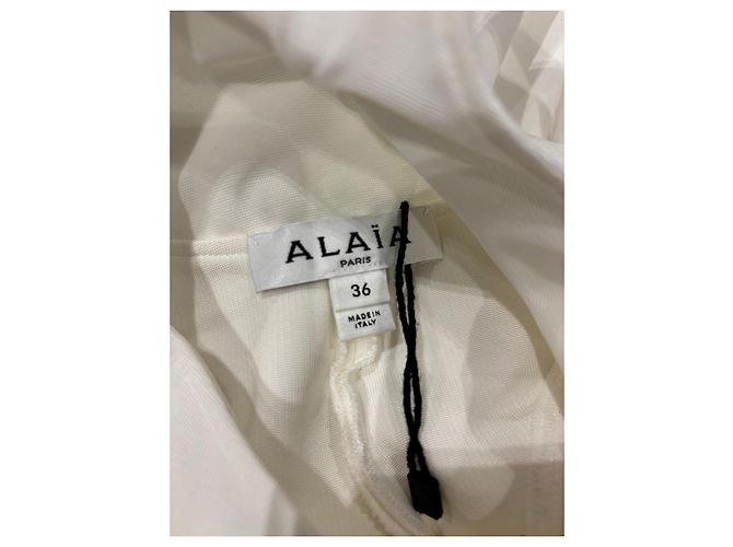 Vestido Alaïa branco racerback - vista 2