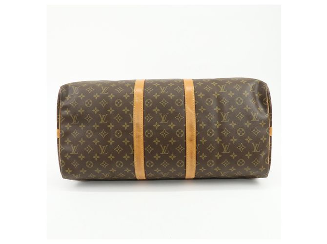 Louis Vuitton Keepall Bandouliere Monogram Canvas 55 Marrone - vista 5