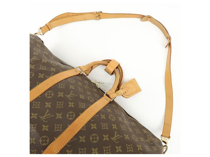 Louis Vuitton Keepall Bandouliere Monogram Canvas 55 Marrone - vista 6