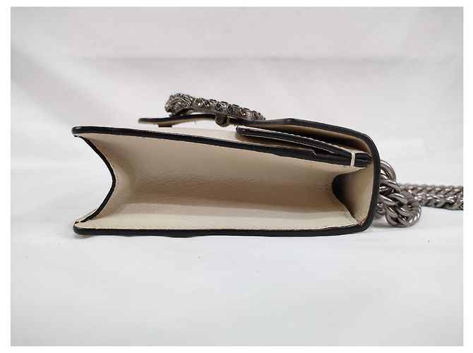 Gucci Dionysus Leather Medium Beige - vista 7