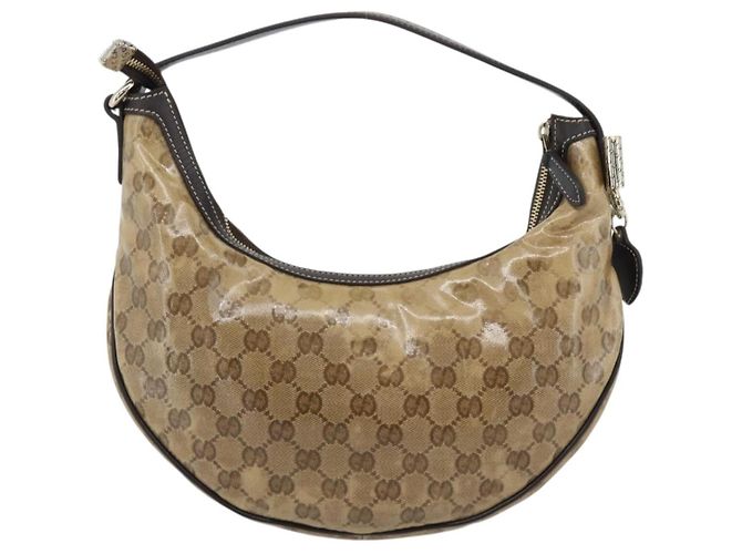 Gucci Vintage Hobo Crystal Canvas Beige - Ansicht 2