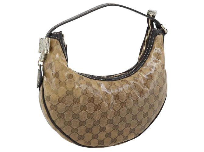 Gucci Vintage Hobo Crystal Canvas Beige - Ansicht 3