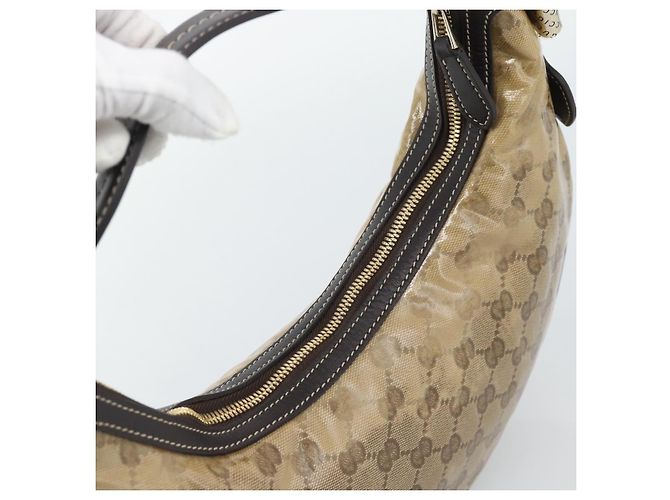 Gucci Vintage Hobo Crystal Canvas Beige - Ansicht 7