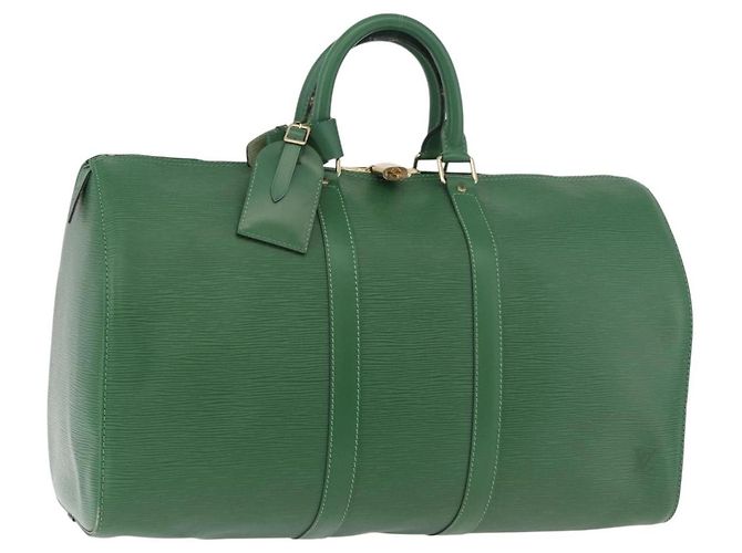 Louis Vuitton Keepall Epi Leather 45 Verde - vista 3