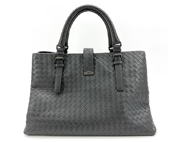 Bottega Veneta Roma Intrecciato Nappa Medium Marrone - vista 3