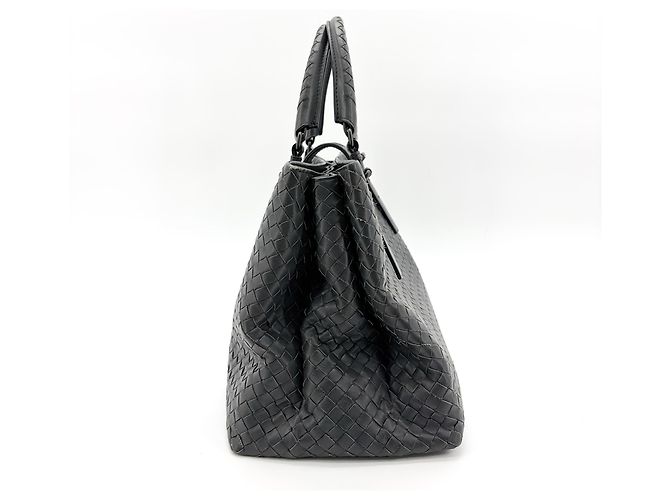 Bottega Veneta Roma Intrecciato Nappa Medium Marrone - vista 4