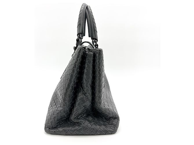 Bottega Veneta Roma Intrecciato Nappa Medium Marrone - vista 5