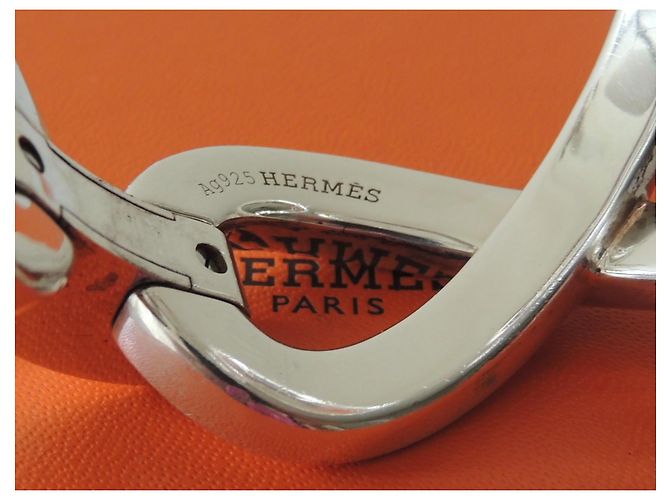 Hermès HERMES Bracciale ETREINTE Argento Massiccio Modello Rarissimo! - vista 9
