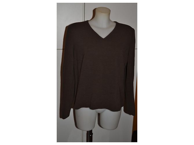 Agnona braunes Cardigan und Pullover Set - Ansicht 7