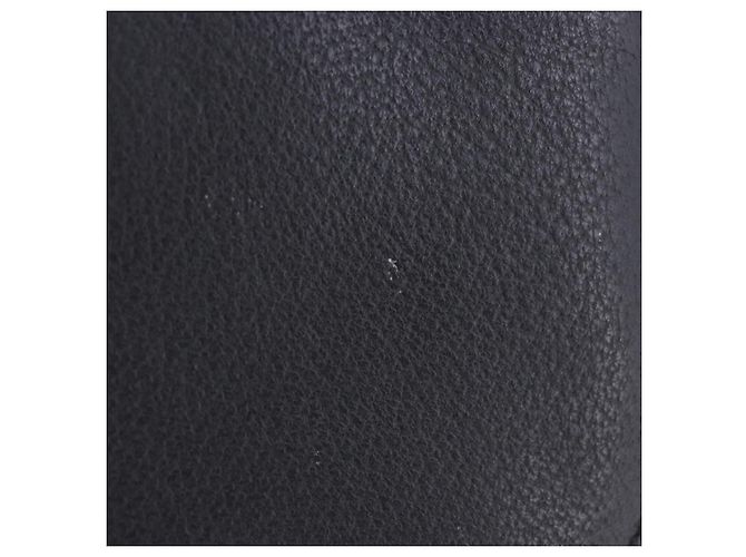 Gucci Vintage Convertible Bamboo Top Handle Leather Small Nero - vista 7