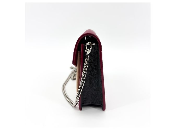 Bolsa Louis Vuitton Lockme Chain em couro Leste-Oeste Vermelho - vista 3