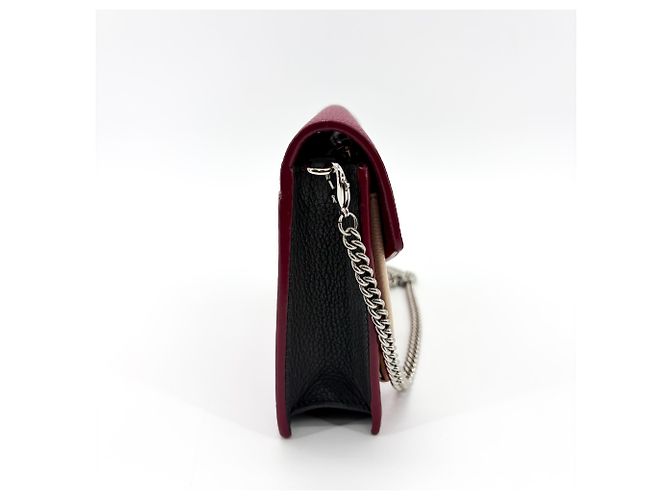 Bolsa Louis Vuitton Lockme Chain em couro Leste-Oeste Vermelho - vista 4