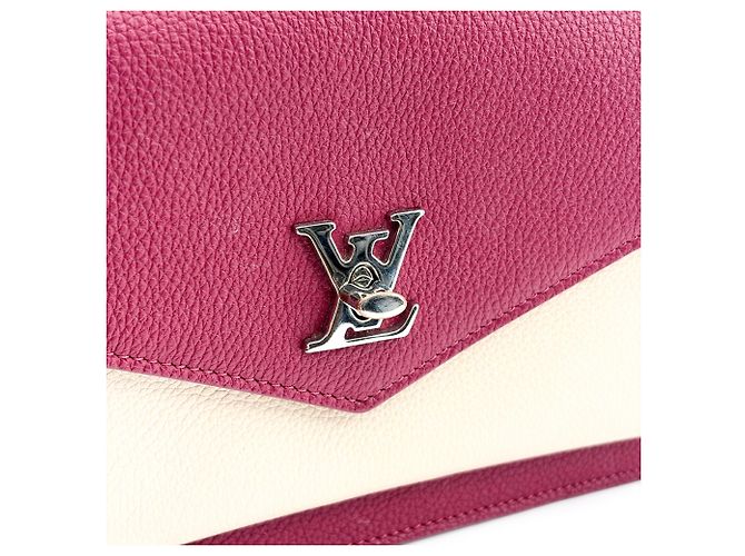 Bolsa Louis Vuitton Lockme Chain em couro Leste-Oeste Vermelho - vista 6
