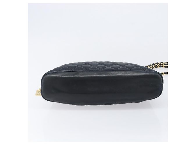 Chanel Schultertasche aus gestepptem Leder Schwarz - Ansicht 4
