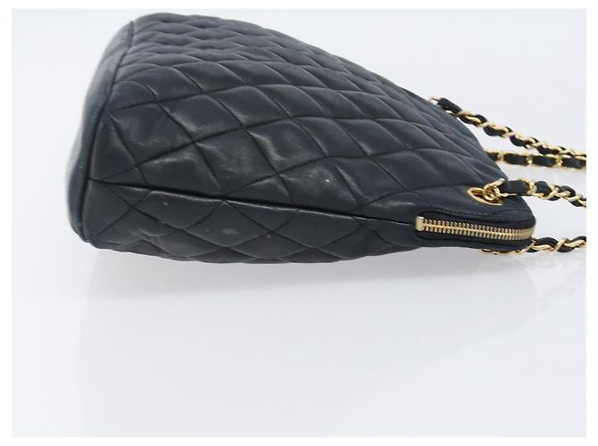 Chanel Schultertasche aus gestepptem Leder Schwarz - Ansicht 5
