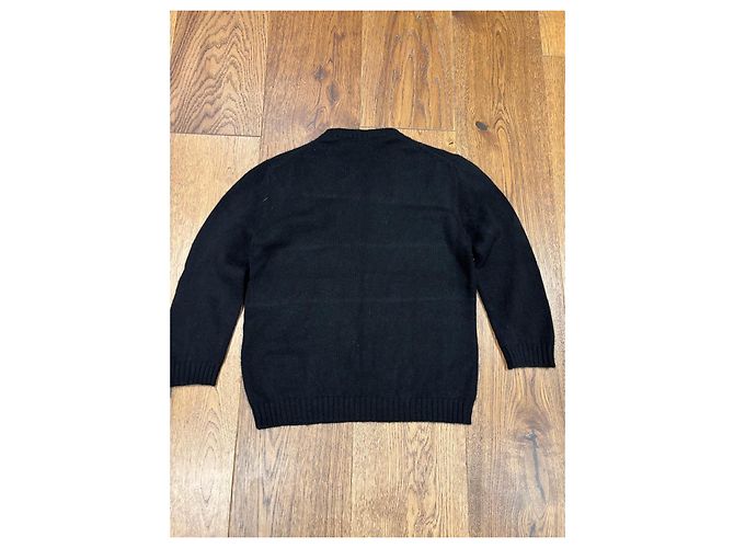 Christian Dior "Le Sagittaire" bestickter Strickpullover Schwarz - Ansicht 6