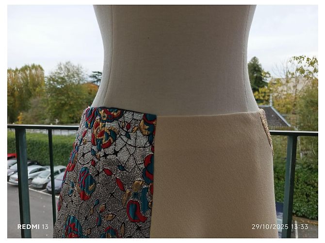 Stella Mc Cartney Falda asimétrica de lana Stella McCartney Multicolor - vista 2