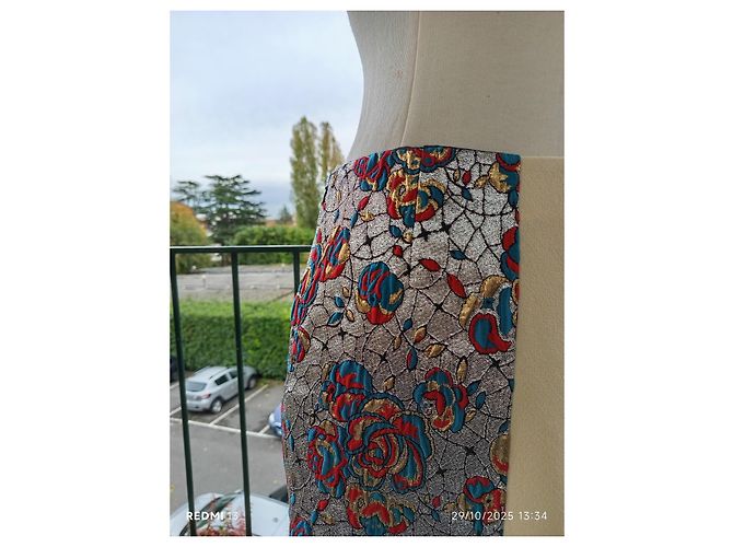 Stella Mc Cartney Falda asimétrica de lana Stella McCartney Multicolor - vista 5