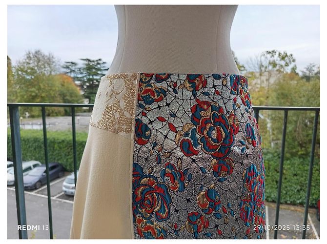 Stella Mc Cartney Falda asimétrica de lana Stella McCartney Multicolor - vista 8