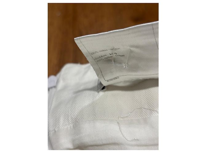 Gonna midi Chanel in cotone bianco - vista 5