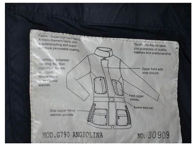 Chaqueta Aspesi Angiolina de nailon marrón con cinturón Castaño - vista 6